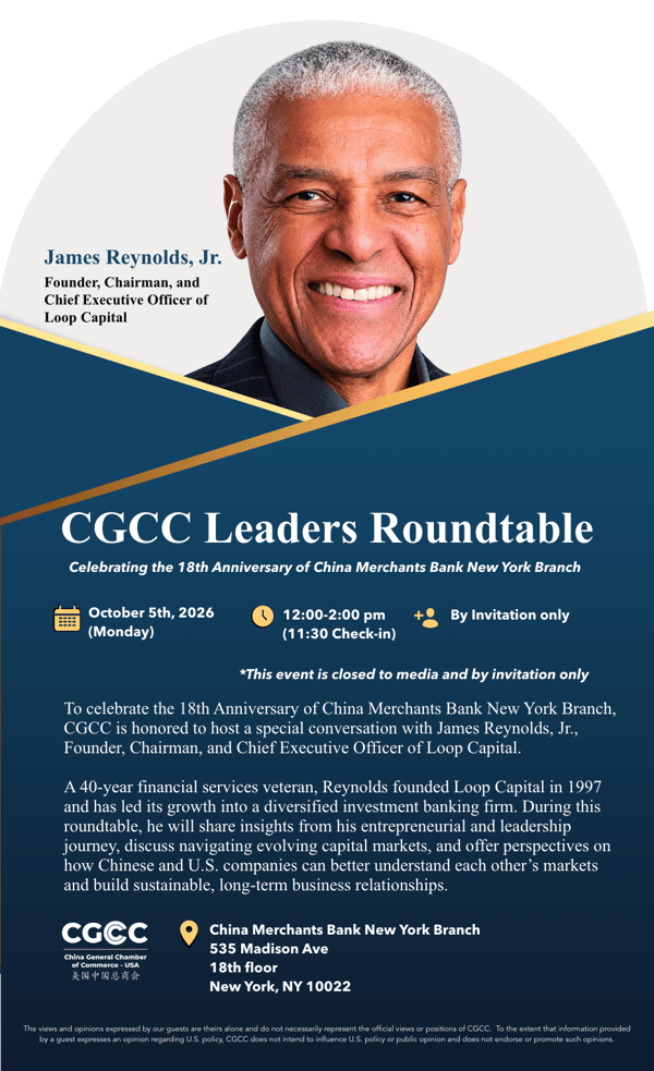 CGCC Leaders Roundtable with James Reynolds, Jr. featured image