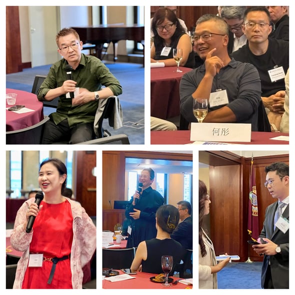 总商会会员企业代表与学员交流