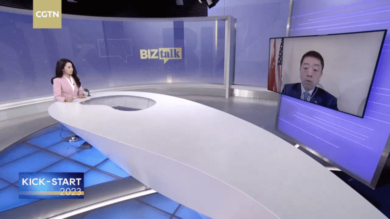 CGCC Chairman Talks Chinese Investment & Trade on CGTN’s Biztalk Program  featured image