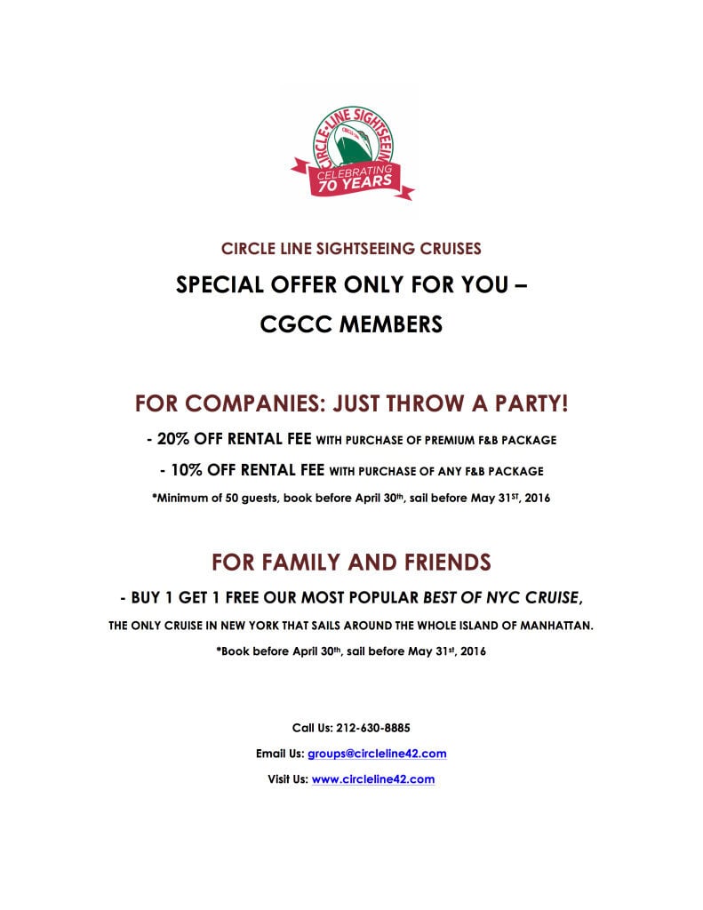 Circle Line Sightseeing Cruise’s Special Offer for CGCC Members featured image