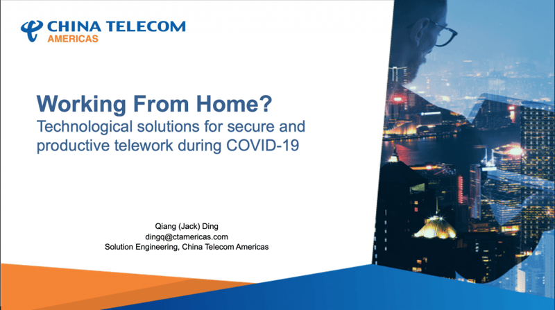 [CGCC E-Connects] "Working from Home? – Technological Solutions for Secure and Efficient Telework during COVID-19″ Webinar featured image